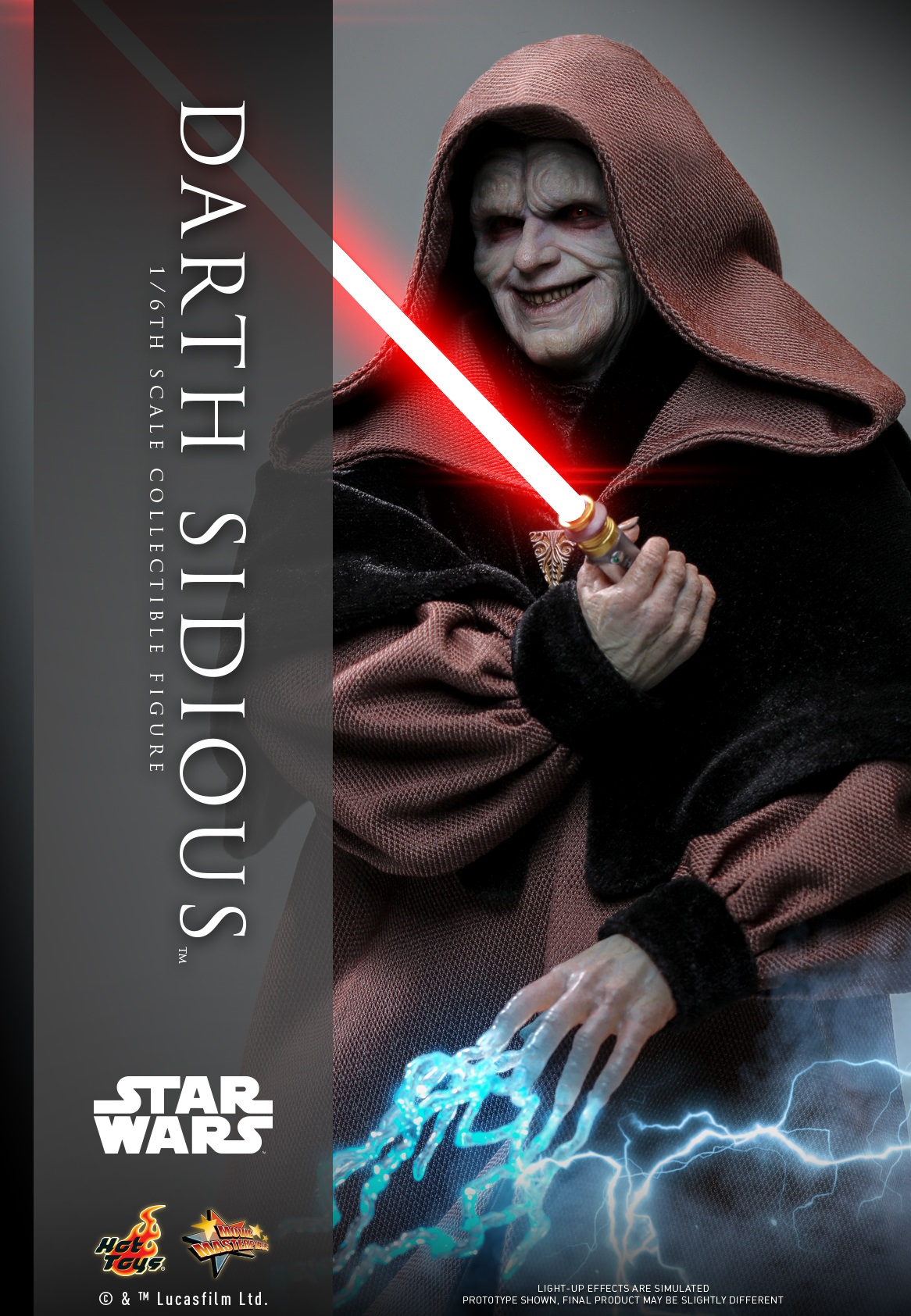 Pre-Order Hot Toys Star Wars Darth Sidious Sixth Scale Figure MMS745